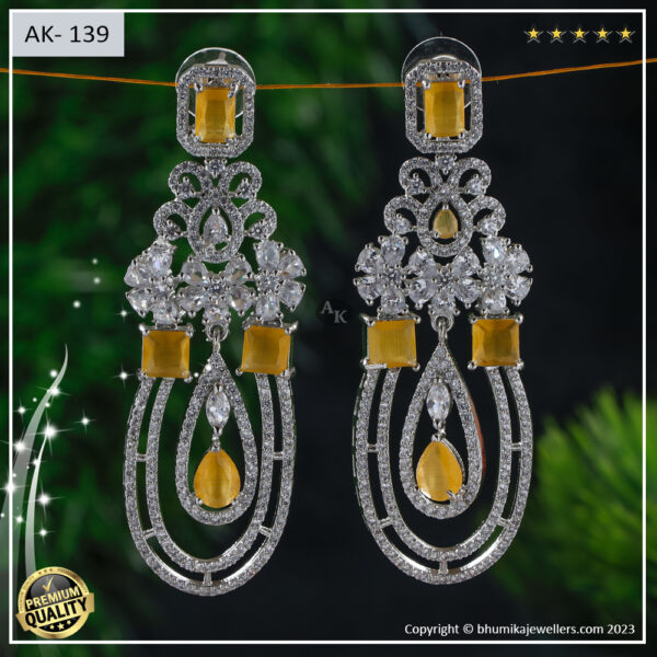 AD EARRING 182 SILVER POLISH - Image 2