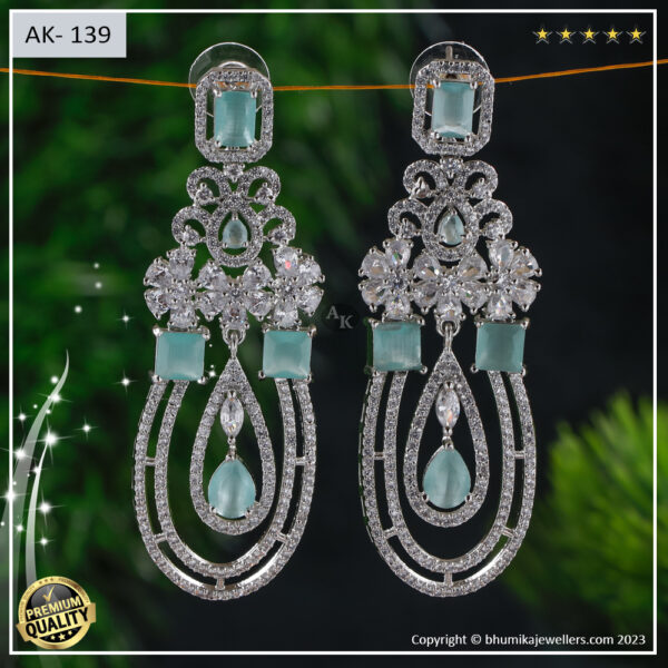 AD EARRING 182 SILVER POLISH - Image 3