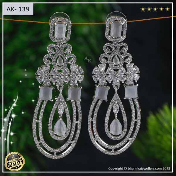 AD EARRING 182 SILVER POLISH - Image 5