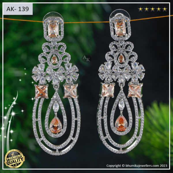 AD EARRING 182 SILVER POLISH - Image 6