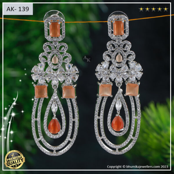 AD EARRING 182 SILVER POLISH - Image 9