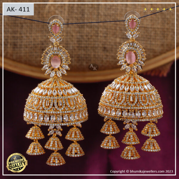 ad_jhumka_007 Gold Polish - Image 2