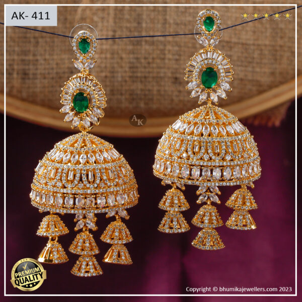 ad_jhumka_007 Gold Polish - Image 3